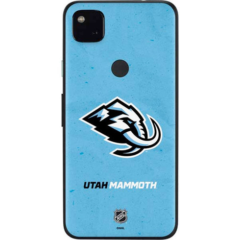 NHL Utah Mammoth Distressed Blue Google Pixel 4a Skin